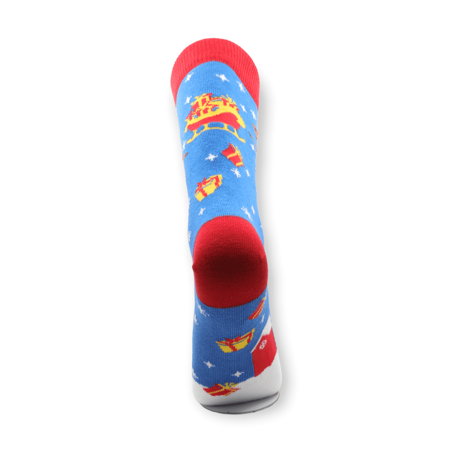 Deer Blue Christmas Unisex Casual Cotton Socks Footwear