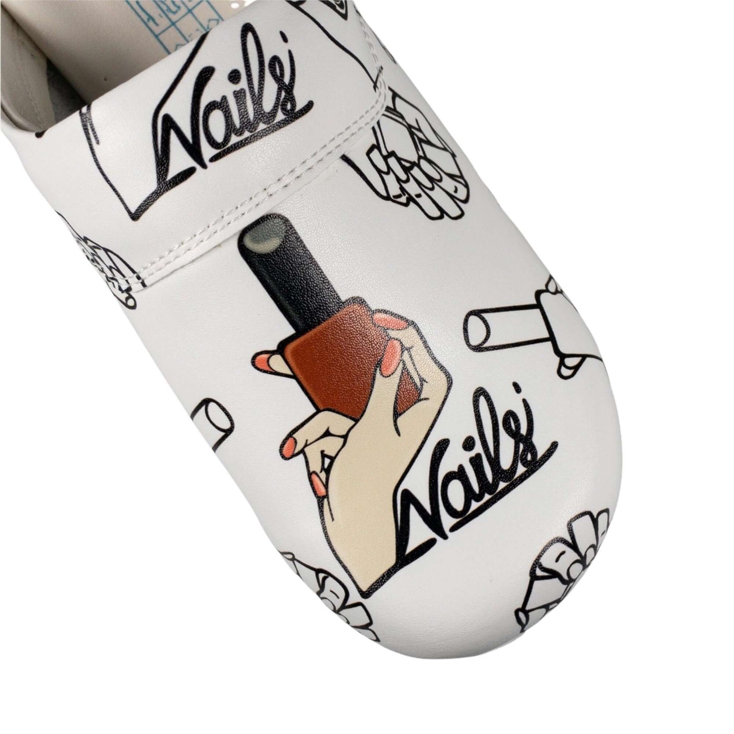 Nail Pattern Air Clogx Leather Clogs Slippers Mules Anti-Slip Antibacterial Indoor Outdoor