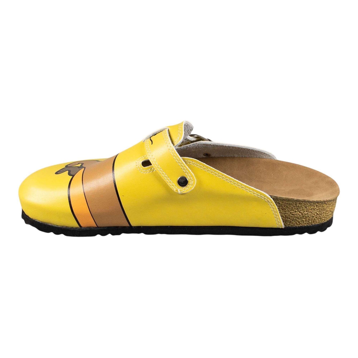 Sausage Dog Boston Leather Clogs Slipper, For Flat Feet, Anti-Slip Antibacterial Comfortable and Staylish