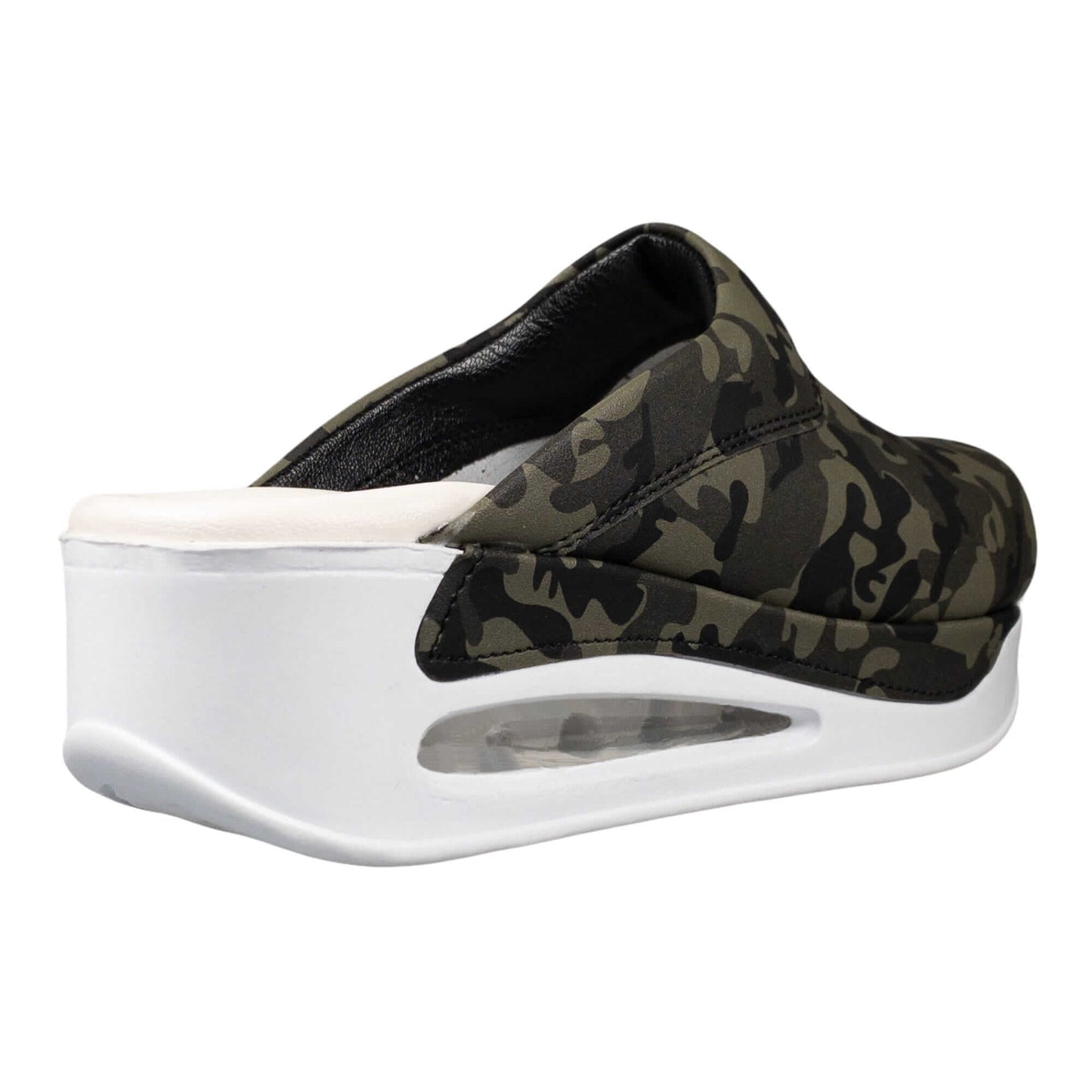 Camouflage White Sole Air Clogx Leather Slippers Clogs Mules Nursing Clogs Men and Women Handmade Comfortflex