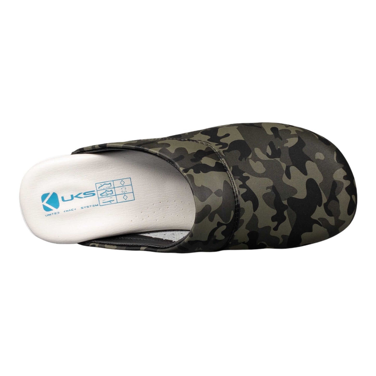 Camouflage White Sole Air Clogx Leather Slippers Clogs Mules Nursing Clogs Men and Women Handmade Comfortflex