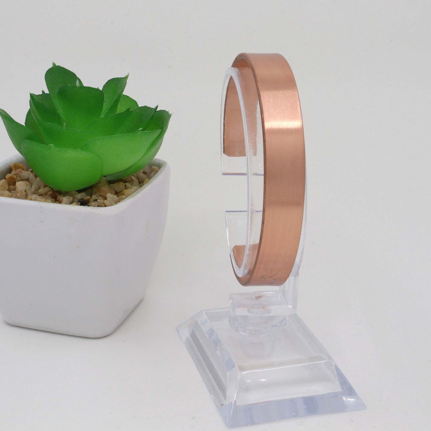 Plain Copper Slim Cuff Adjustable Bracelet For Men Handmade Jewelry Birthday Anniversary Gift