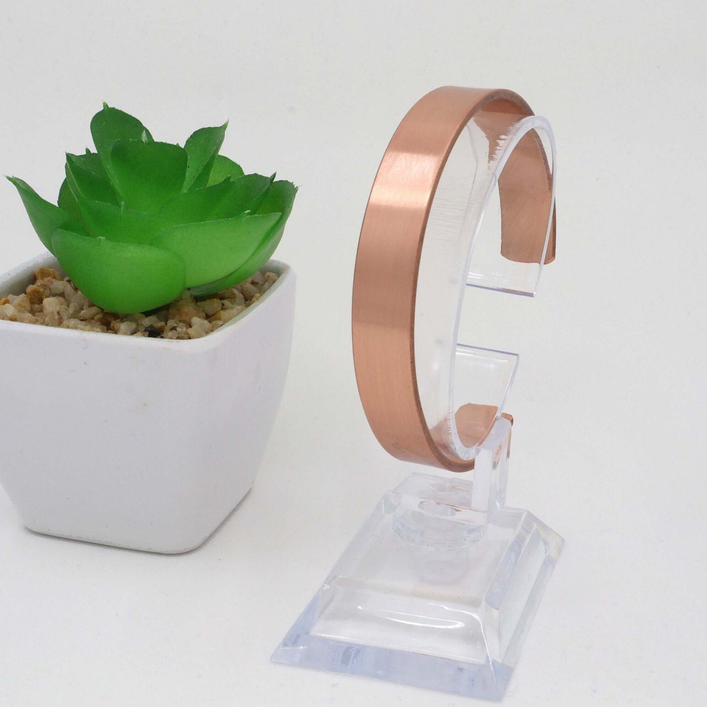 Plain Copper Slim Cuff Adjustable Bracelet For Men Handmade Jewelry Birthday Anniversary Gift