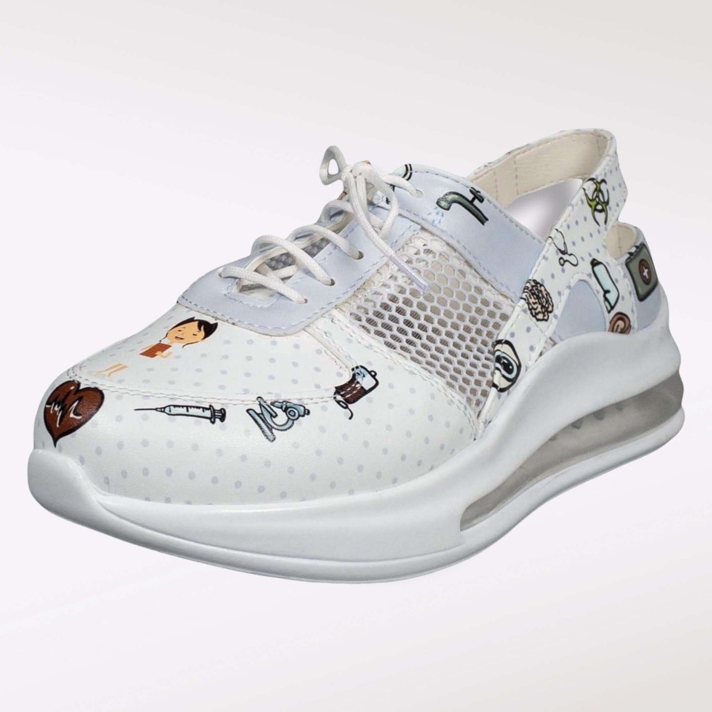 Doctor Nurse Leather Sneaker Clogs Nursing Shoes Supermax