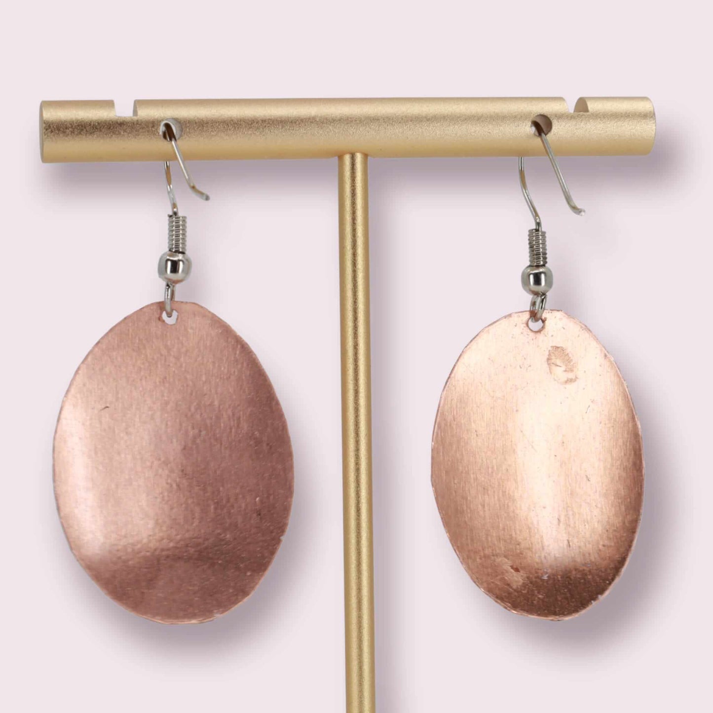 Queen Elizabeth 2 Copper Oval Earring Jewellery