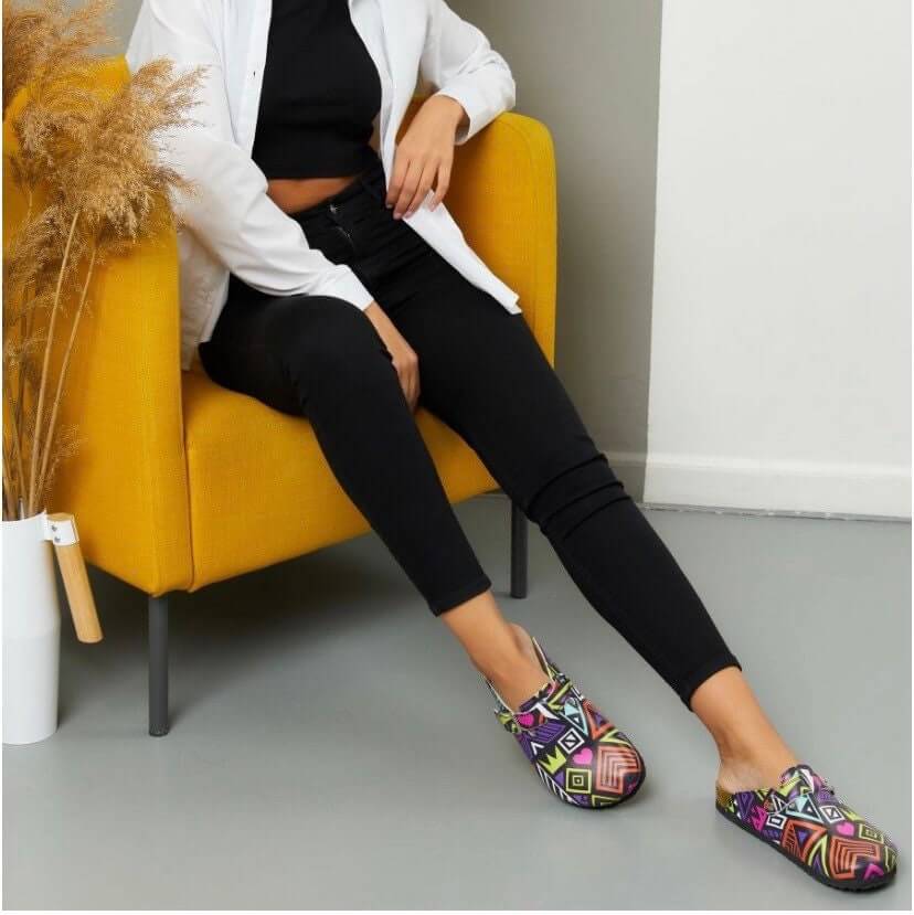 Colorful Leather Cork Clogs / Slippers / Mules Boston Clogs, Gift for Women and Men, Unisex, Super Comfy, Handmade, Low Heel