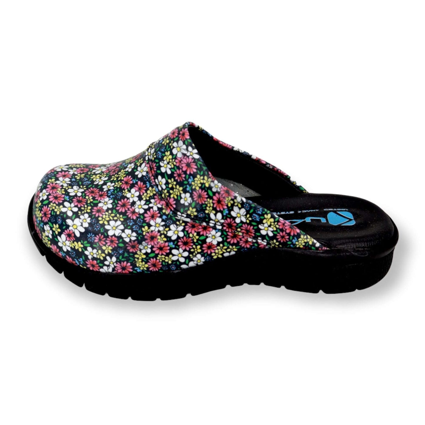 urple Flower Leather Clogs Slippers Mules Nursing Clogs Handmade Comfortflex Gift for Women, Super Comfy, Handmade, Low Heel