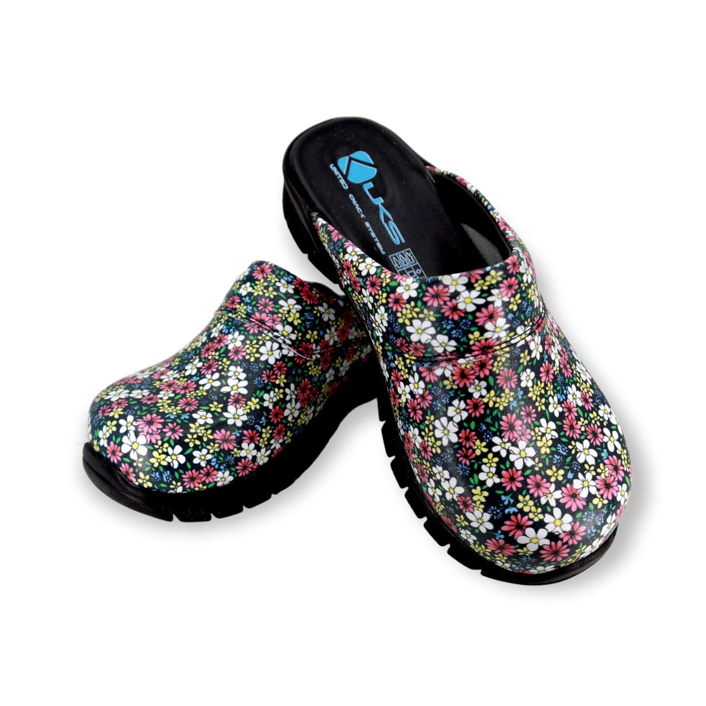 urple Flower Leather Clogs Slippers Mules Nursing Clogs Handmade Comfortflex Gift for Women, Super Comfy, Handmade, Low Heel