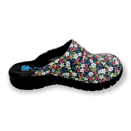 urple Flower Leather Clogs Slippers Mules Nursing Clogs Handmade Comfortflex Gift for Women, Super Comfy, Handmade, Low Heel