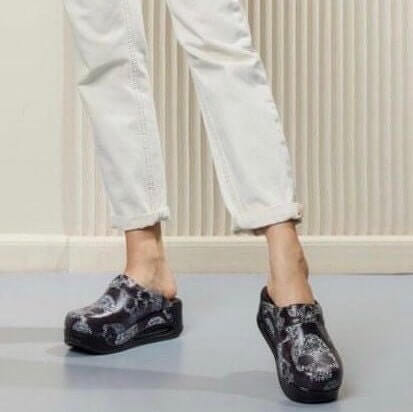 Skull air clogx leather clogs handmade