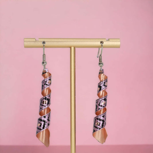 Auger Pink Copper Earring Jewellery Gift