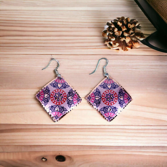 Pink Copper Square Earring Pink Copper Square Earring Jewellery
