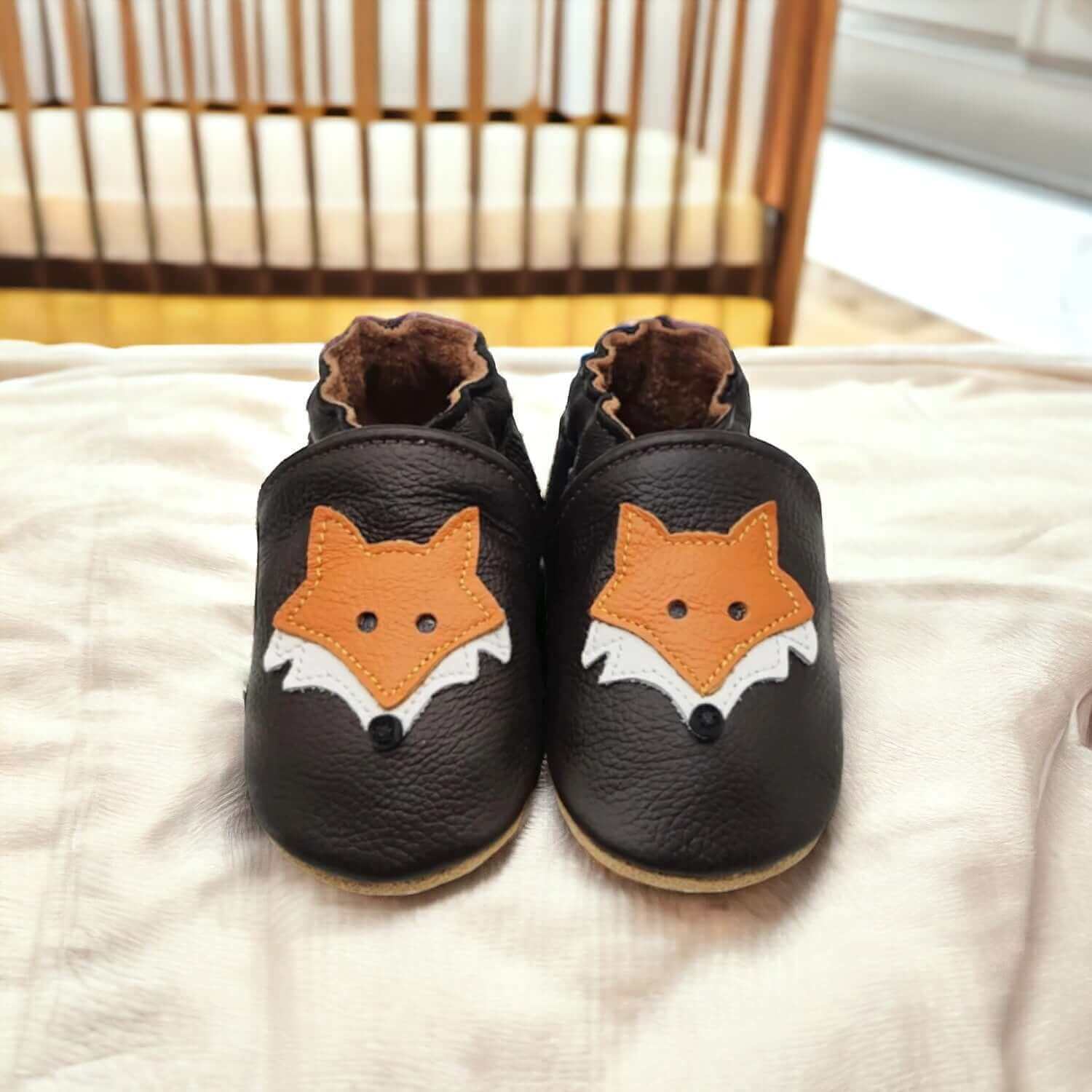 Fox Baby Shoes Cow Leather Booties