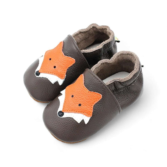 Fox Baby Shoes Cow Leather Booties