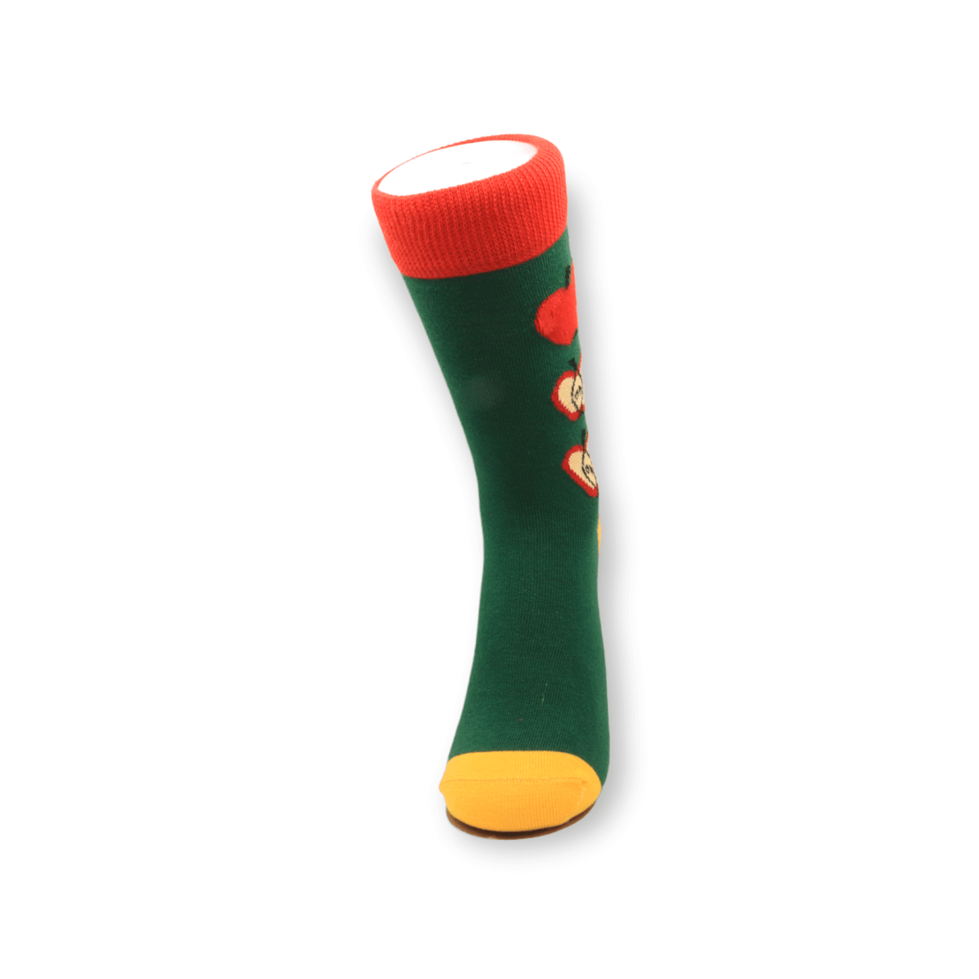  Green Apple Design Unisex Casual Cotton Socks Footwear