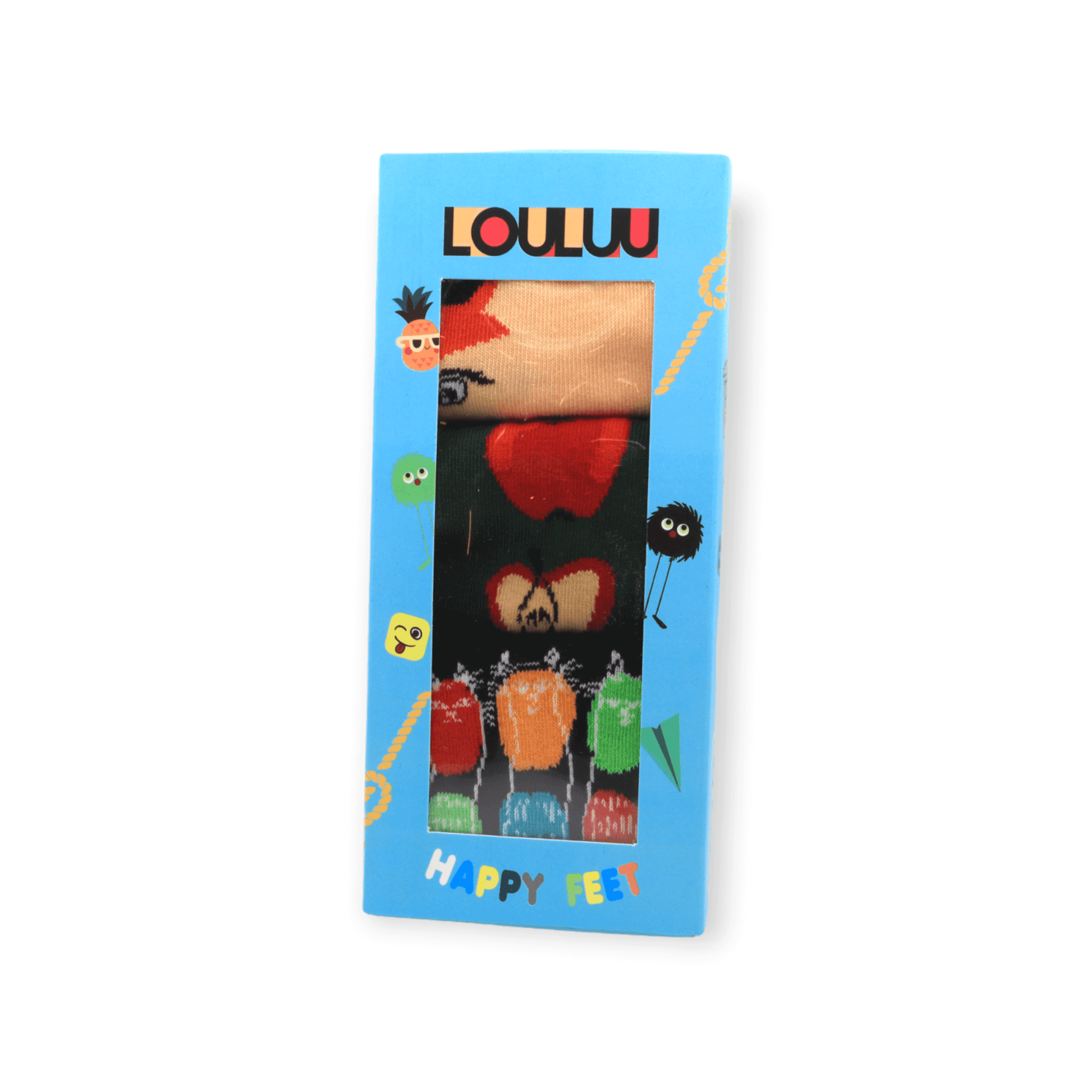 Fox, Apple, Mushroom Box Set Unisex Casual Cotton Socks Footwear