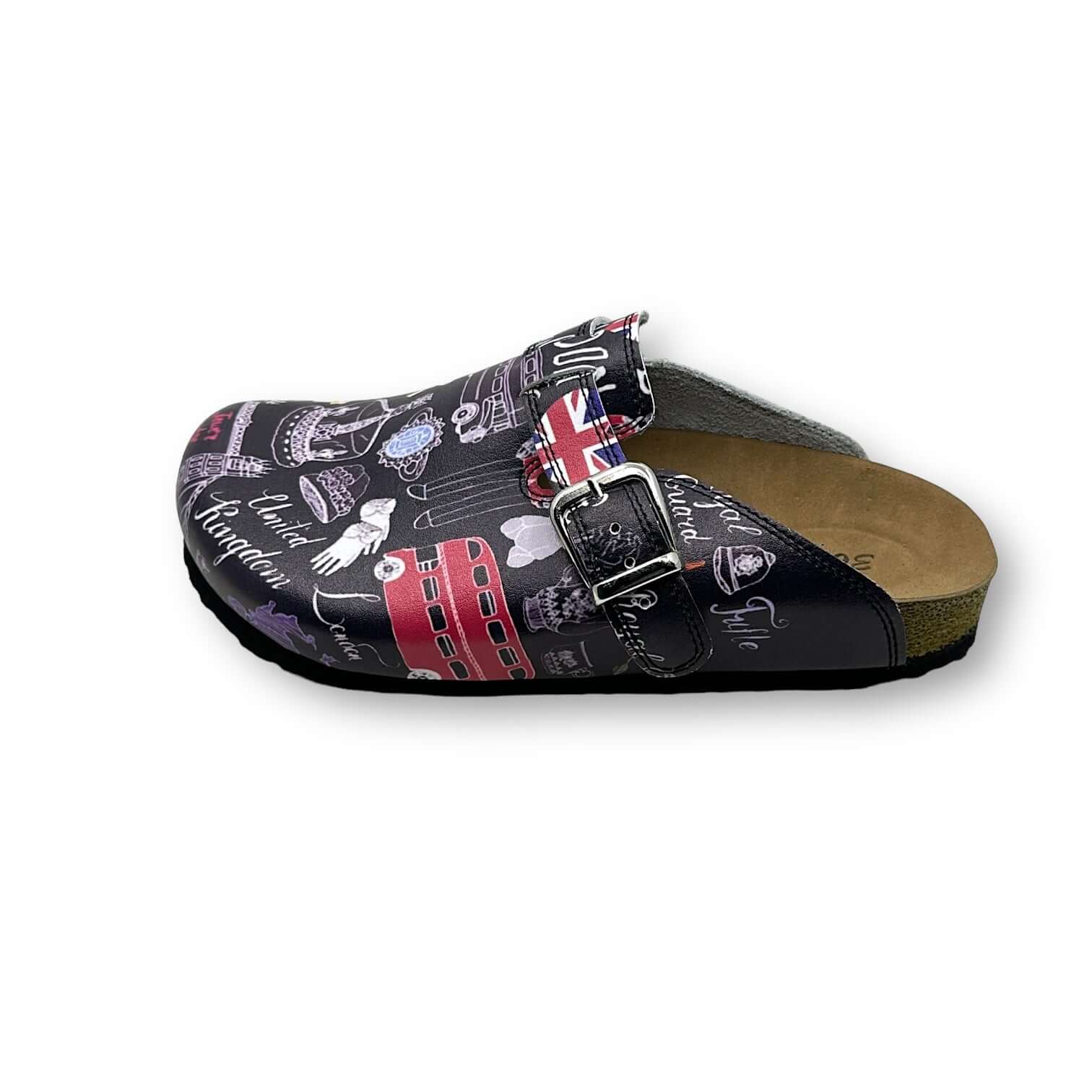 London Chic Leather Clogs Slippers