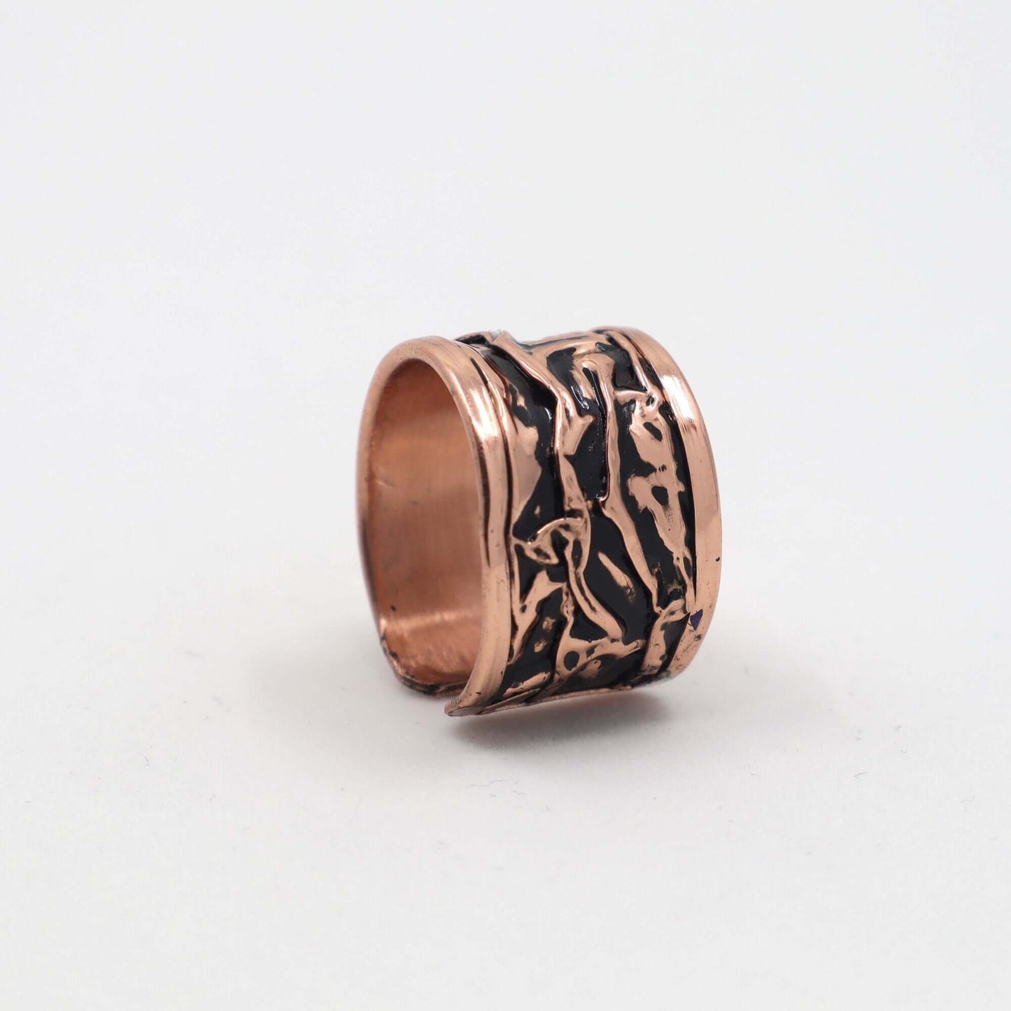 Black Wrinkled Copper Jewelry Set Jewellery 