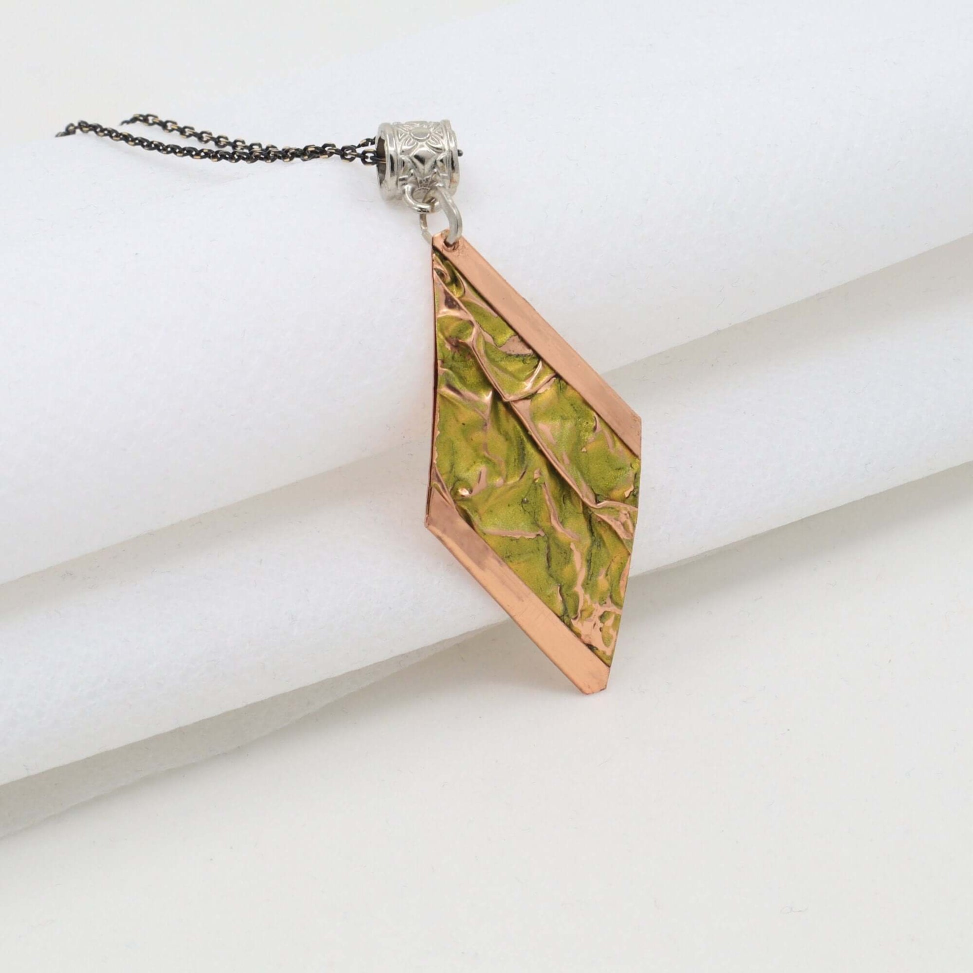 Yellow Copper Wrinkled Necklace Earring Adjustable Ring Bracelet Jewellery Set