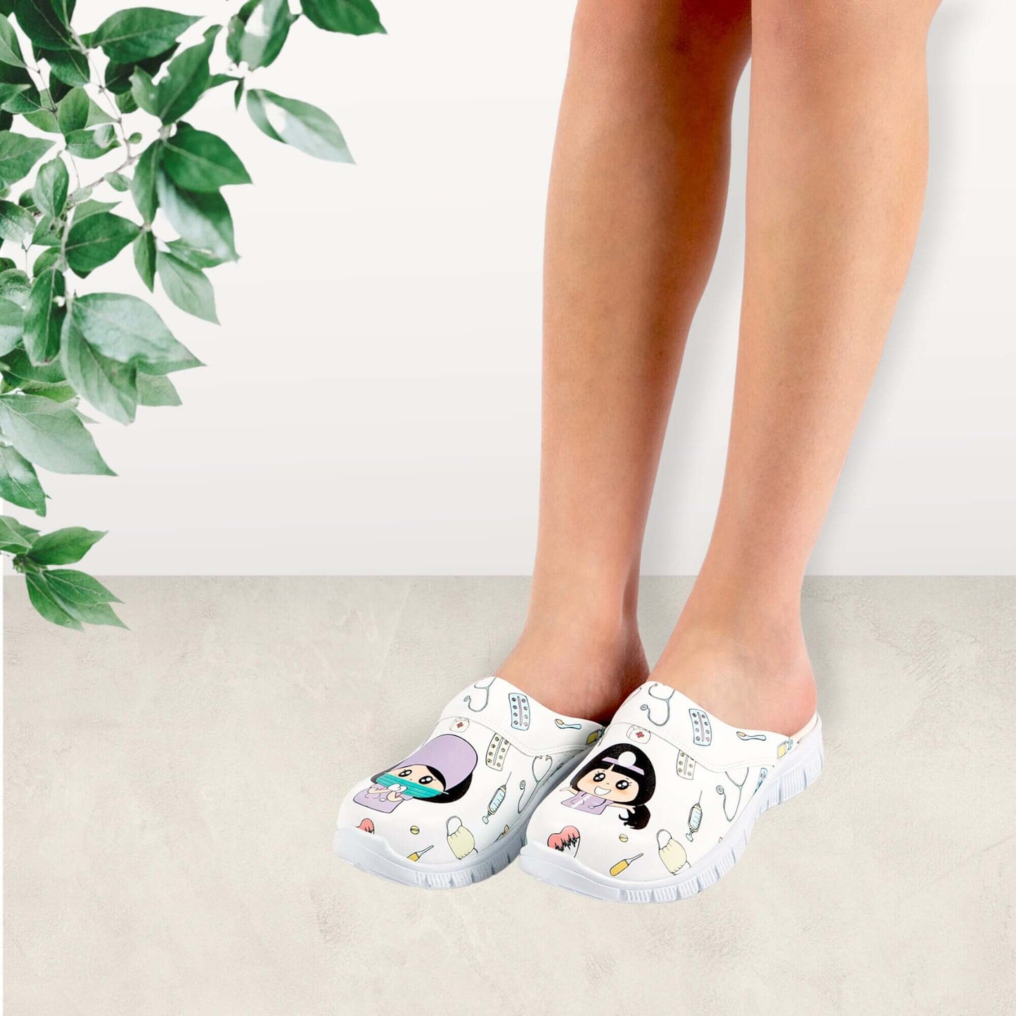 Doctor Nurse Leather Clogs Slippers Mules Nursing Clogs Handmade Comfortflex Gift for Women, Super Comfy, Handmade, Low Heel, Indoor Outdoor