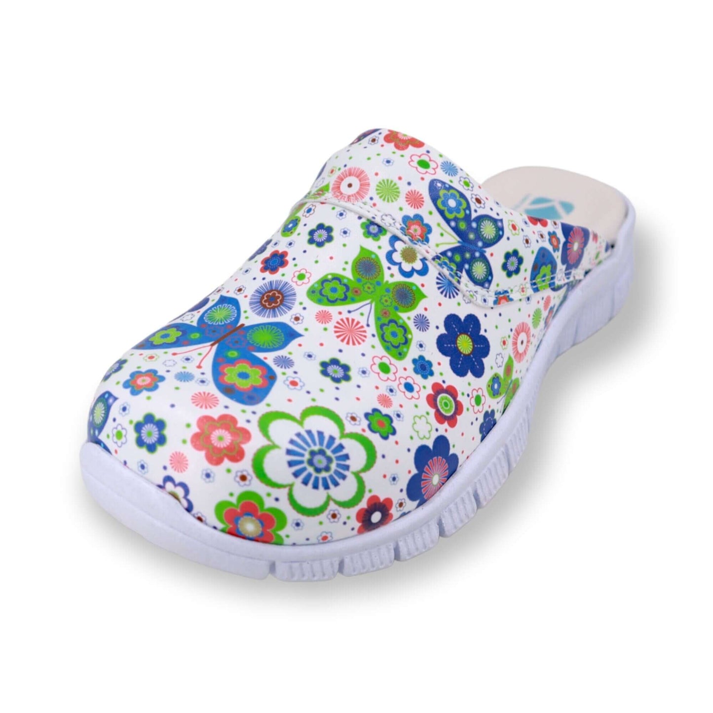 Butterfly Clomfortflex Leather Clogs Slippers Nursing Handmade, High Heel, Platform, Gift for Her, Gift for Women, Slip Resistant