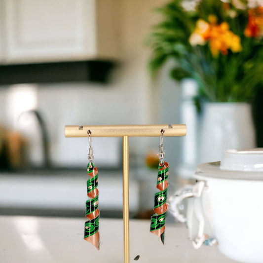 Auger Green Copper Earring Jewellery Gift 